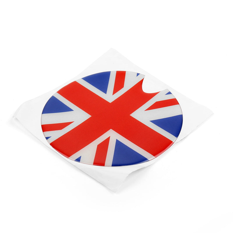 ملصق فينيل بنمط متقلب علم الاتحاد جاك المملكة المتحدة لميني كوبر غطاء تغليف الغاز عام