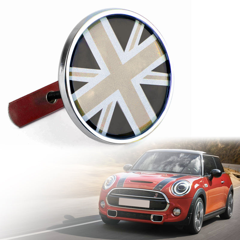 Metal Front Grill Badge w/ Holder For MINI Cooper R50 R55 R56 R57 R58 R60 Generic