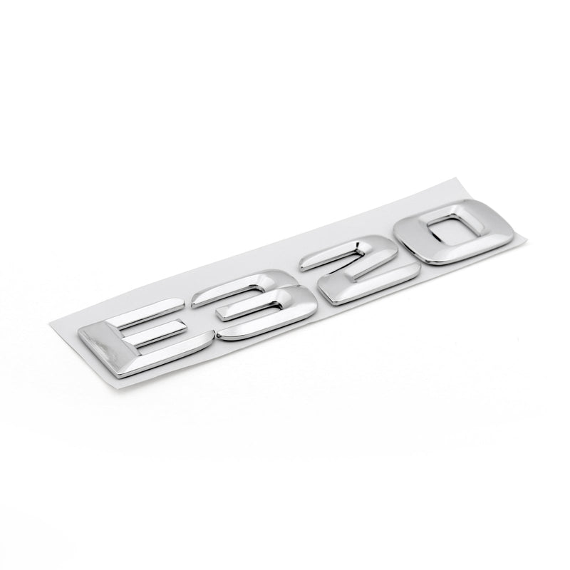 Emblema trasero para maletero de coche, letras E320 para W124 W210 W211 E320 Chrome Generic