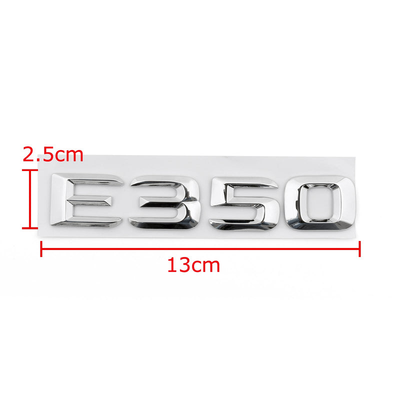 Car Trunk Rear Emblem Badge Letters E350 for E350 E Class Chrome