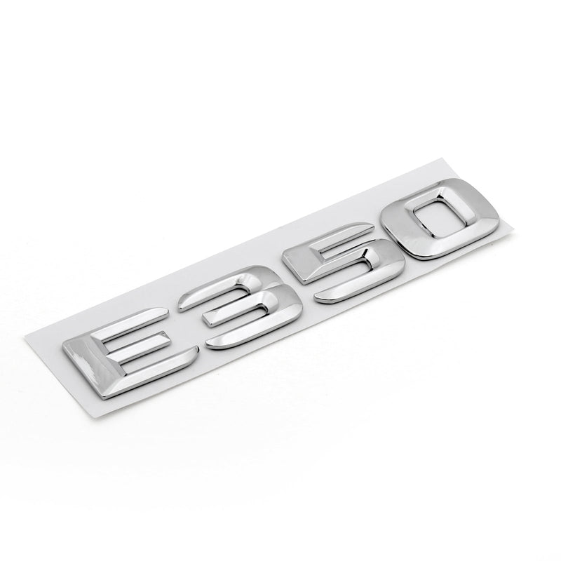 Emblema trasero para maletero de coche, letras E350 para E350 Clase E, cromo genérico