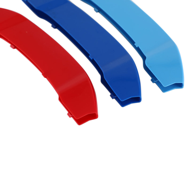 Embellecedor de tiras de cubierta de parrilla delantera tricolor para BMW X3 G01 2018 genérico