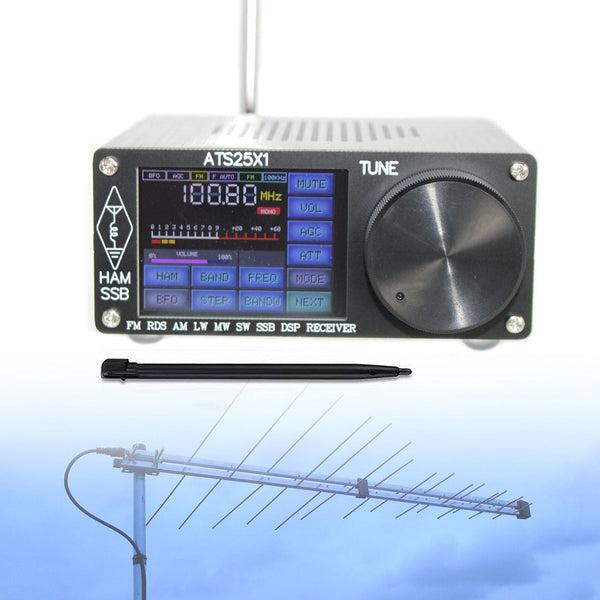 الأصلي ATS-25X1 استقبال راديو DSP جميع الموجات FM LW MW SW مع شاشة تعمل باللمس 2.4 بوصة