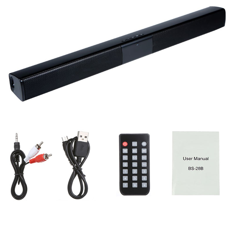 BT Surround Sound Bar Subwoofer inalámbrico TV Home Theater y sistema de altavoces remotos