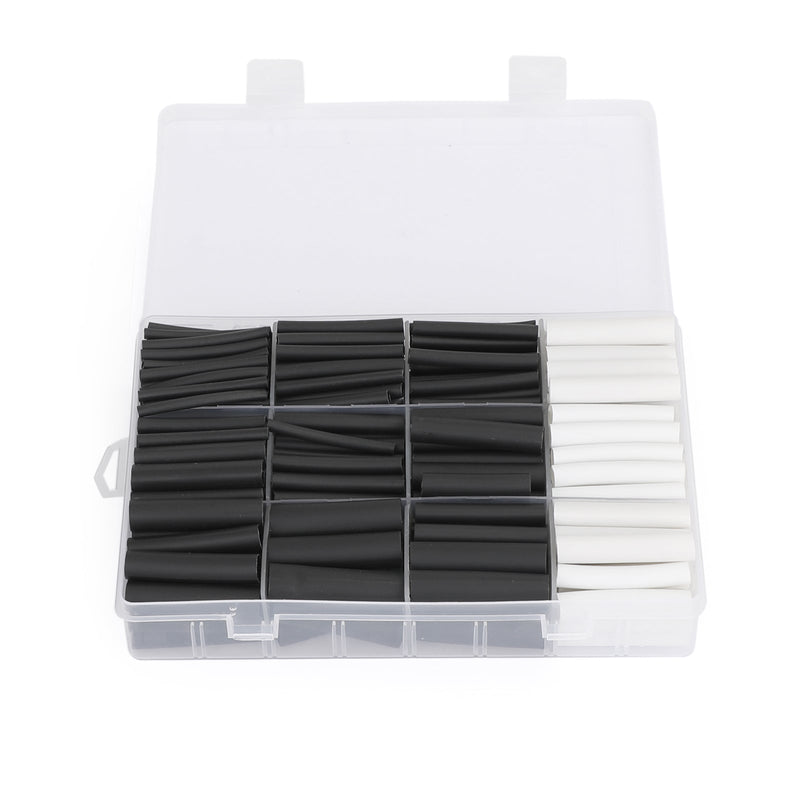 300pcs 3:1 Insulated Cable Sleeves Heat Shrink Tube Kit Waterproof Wire Wrap