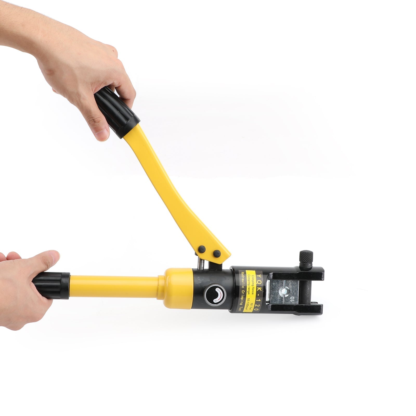 10톤 개량형 유압 와이어 배터리 케이블 러그 단자 크림퍼 및 8개 다이