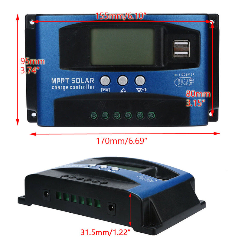 12V-48V MPPT PWM الشمسية المسؤول عن شاحن الرصاص الحمضية Lifepo4 ليثيوم 