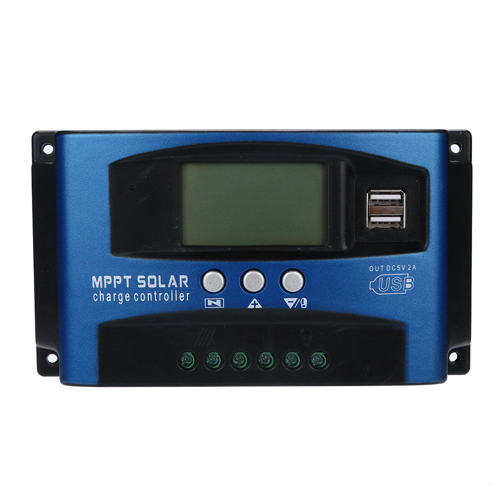 Controlador de carga del regulador del panel solar MPPT 30/40/50/60/100A 12V/24V Seguimiento de enfoque automático 