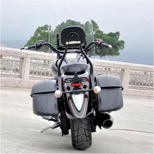 Yamaha Kawasaki Honda Classic Saddlebag Bolsa de motocicleta clásica y kit de montaje resistente