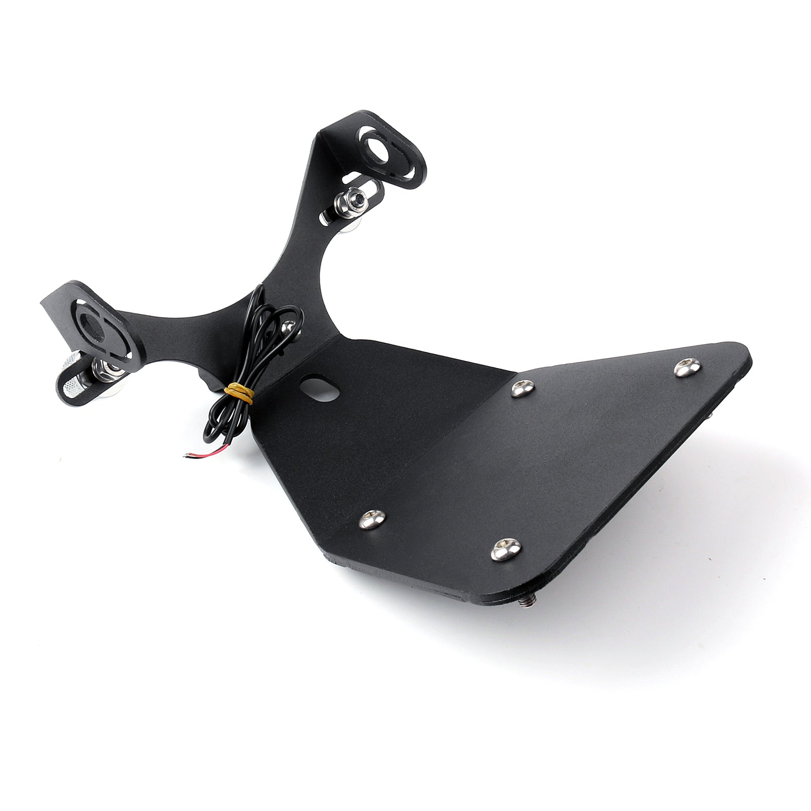 Soporte de matrícula negro de aluminio para motocicleta Yamaha R3/R25/MT-03/MT-25 genérico