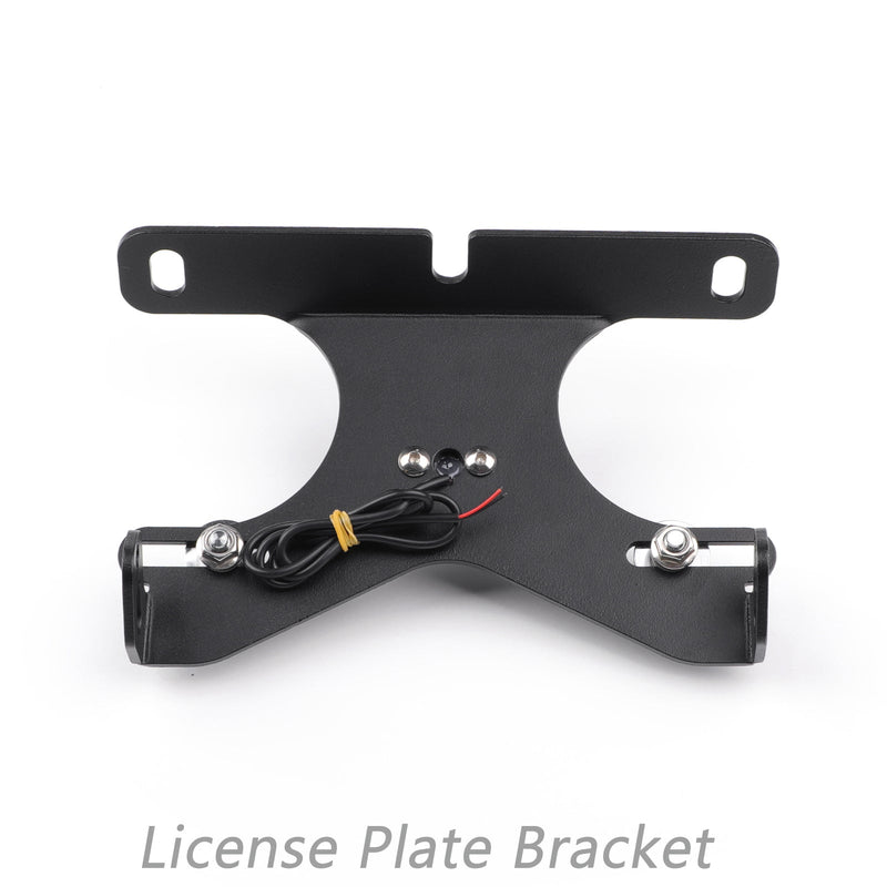 CNC License Plate Bracket Number Holder Plate LED For BMW S1000RR HP4 2009-2018 Generic