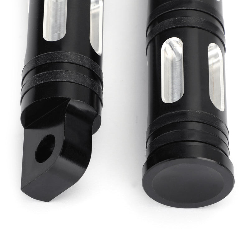 Clavijas de palanca de cambios de corte de borde de aluminio + clavijas de pie para Sportster Dyna Softail Generic
