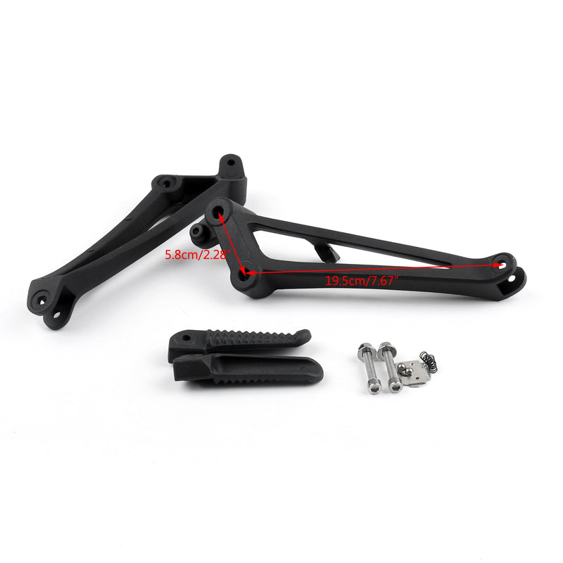 Rear Passenger Foot Pegs Footrest Brackets For YAMAHA 2009 2010 2011 YZF R1 Generic
