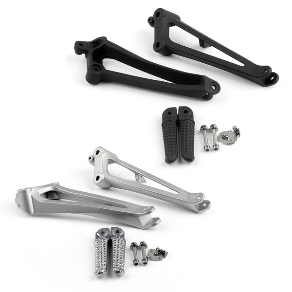 Rear Passenger Foot Pegs Footrest Brackets For YAMAHA 2009 2010 2011 YZF R1