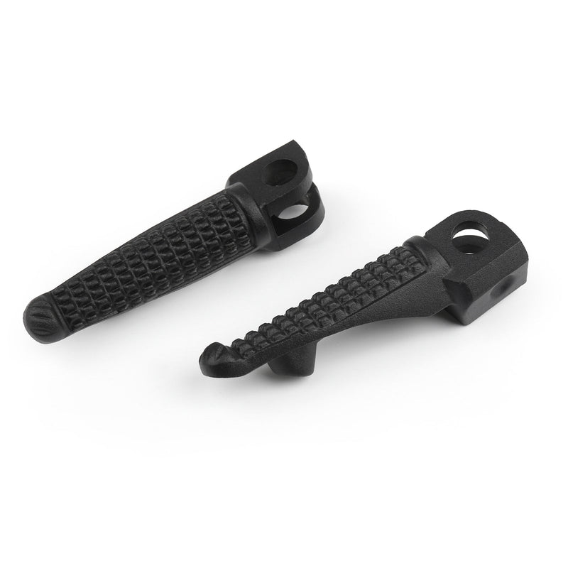 Estriberas para el pie del pasajero delantero o del pasajero trasero para Kawasaki ZX6R ZX-10R negro genérico