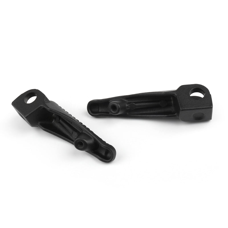 Estriberas para el pie del pasajero delantero o del pasajero trasero para Kawasaki ZX6R ZX-10R negro genérico