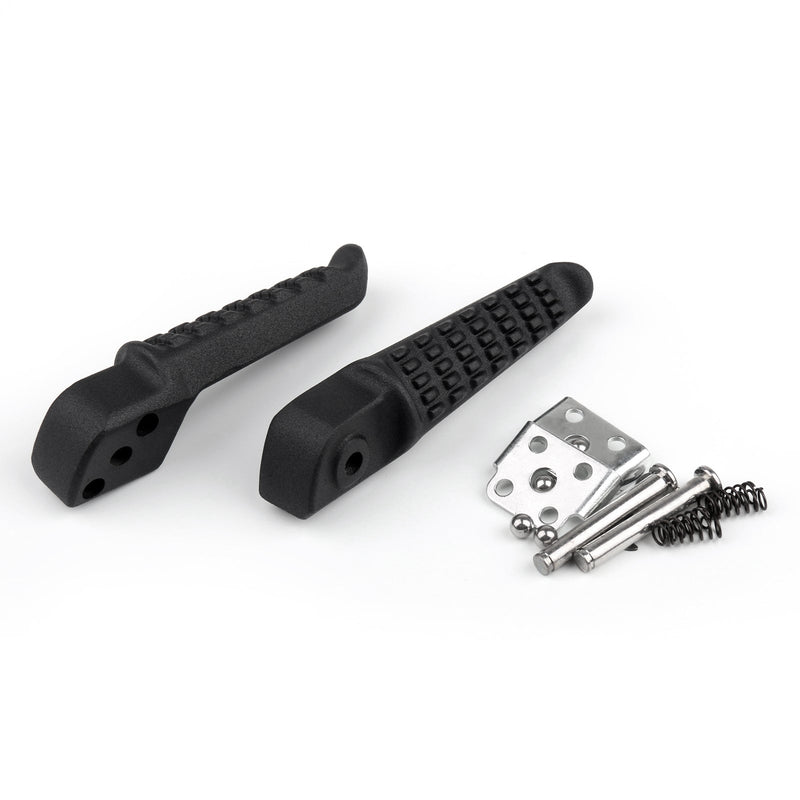 Front Rider Or Rear Passenger Foot Pegs Footpeg For Kawasaki ZX6R ZX-10R Black Generic