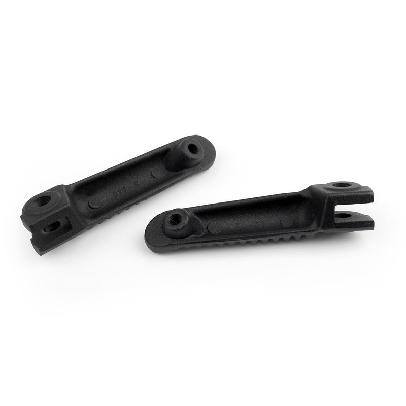 Reposapiés delanteros negros, clavijas de aluminio para pasajeros para Yamaha R1 R6 99-12 R6S genérico