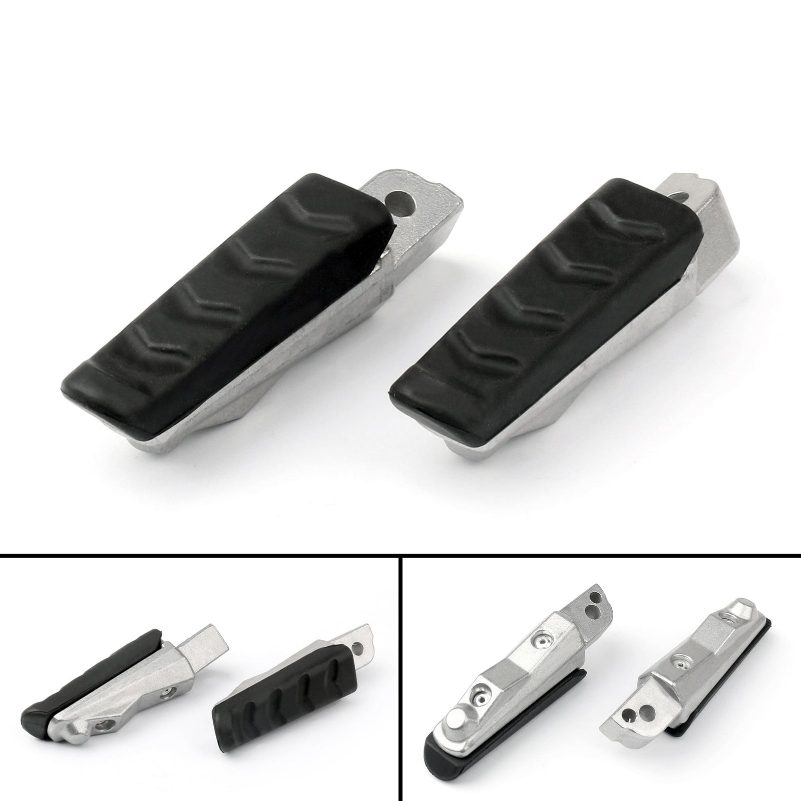 Front/Rear Footrest Pedals Foot Pegs For BMW F800GT 11-13 F800S 04-08 F800ST Generic