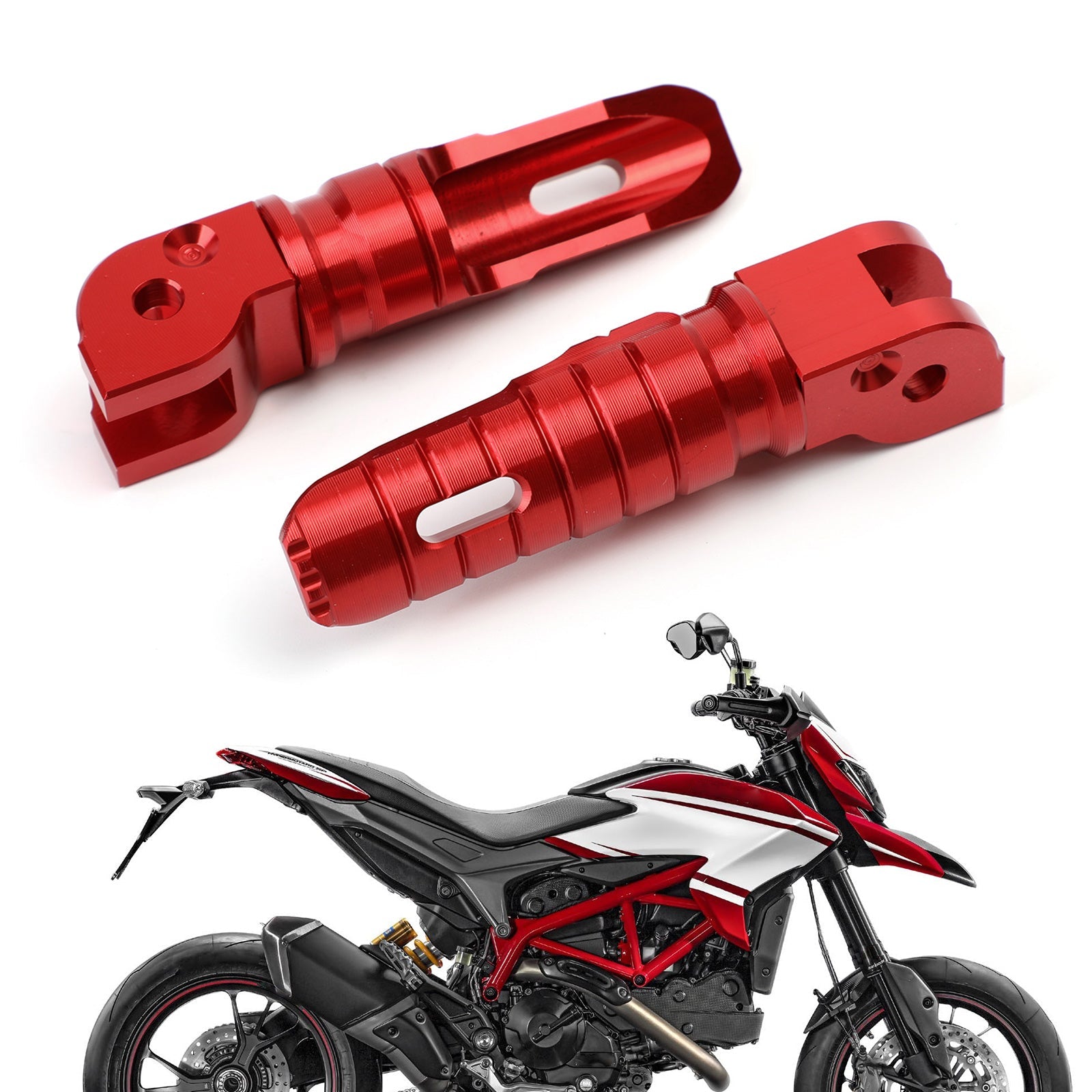 Reposapiés traseros para pasajeros, clavija para DUCATI 696 08-14 796 11-14 M1100 09-13 genérico