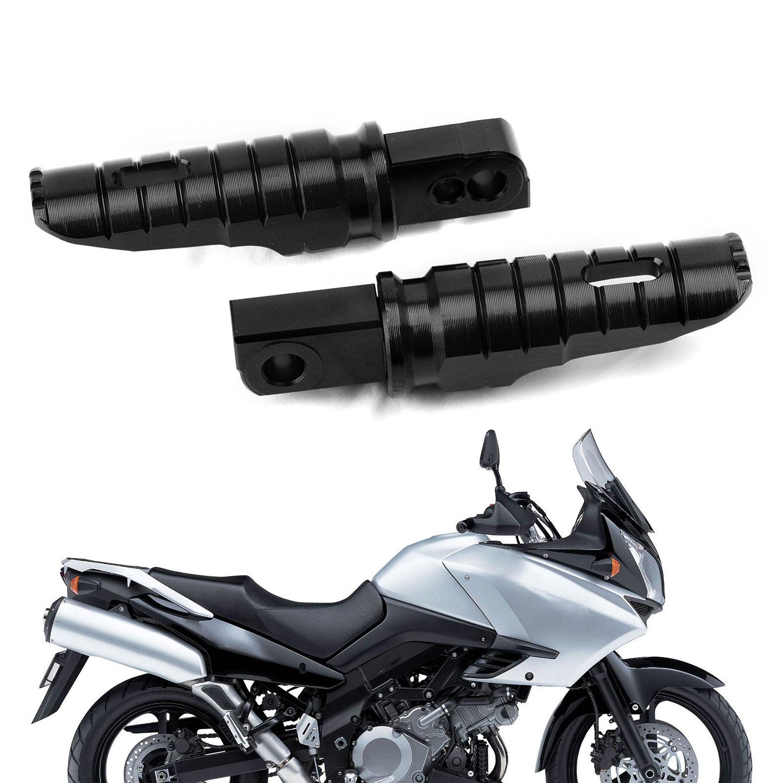 Reposapiés traseros Pie Clavija para SUZUKI DL650 DL1000 V-STROM/XT GSX-S 750 SV650 Genérico