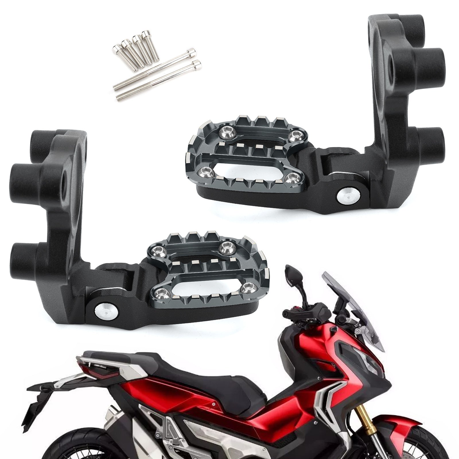 Motorcycle Folding Footrests Foot Pegs Rear Pedals For Honda X-ADV 750 2017-2018 Generic