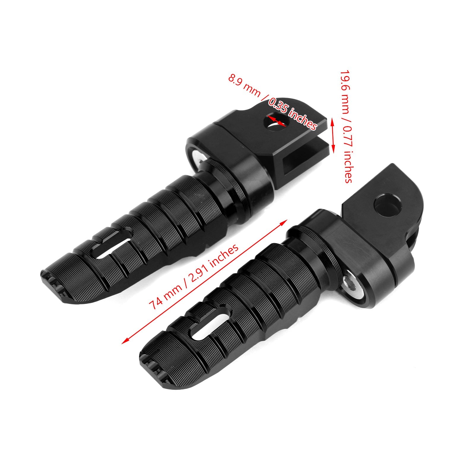 Front Footrests Foot Peg for YAMAHA FZ-07 FZ-09 FJ-09 FZ-10 XSR 700 900 FZ8 Generic