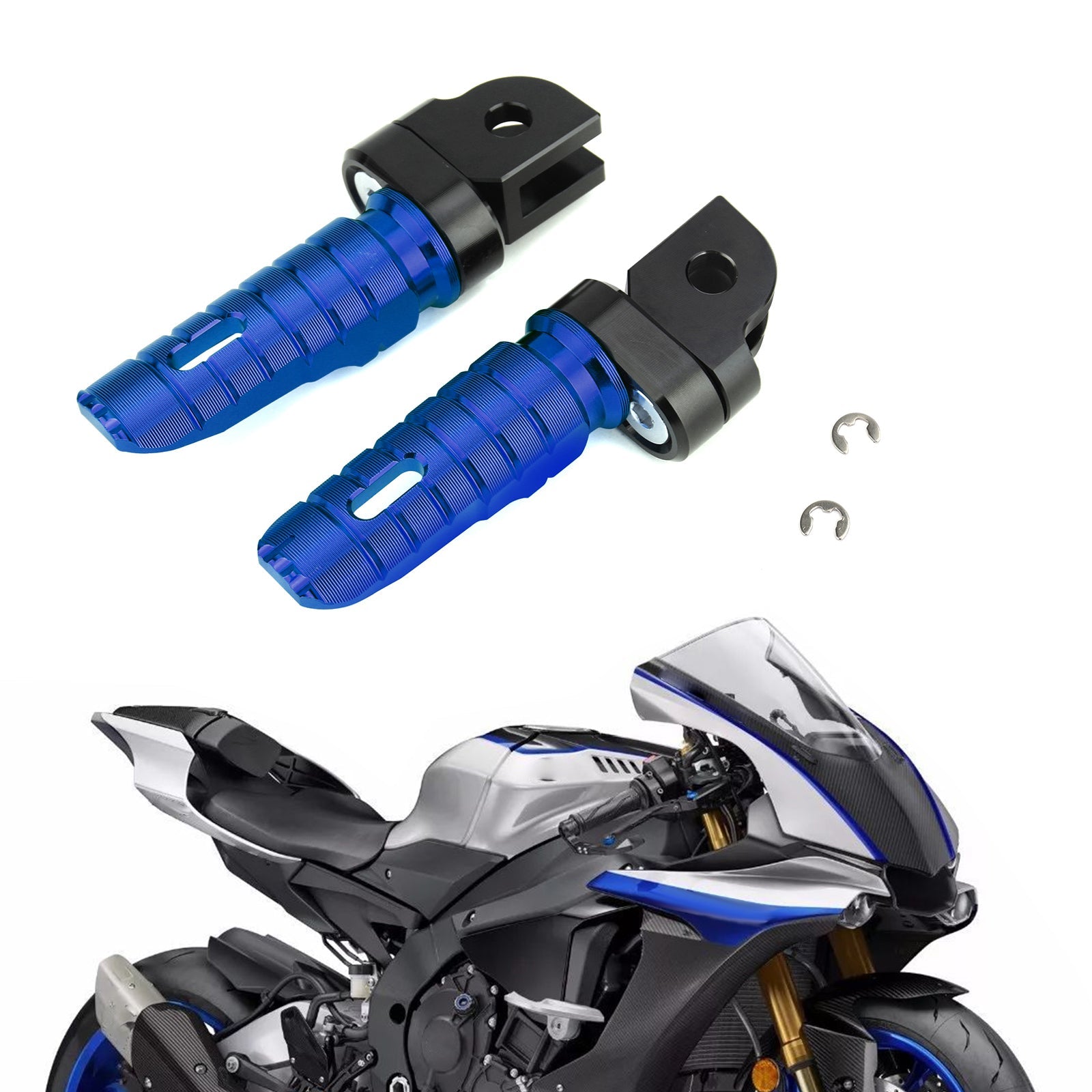 Front Footrests Foot Peg for YAMAHA FZ-07 FZ-09 FJ-09 FZ-10 XSR 700 900 FZ8 Generic