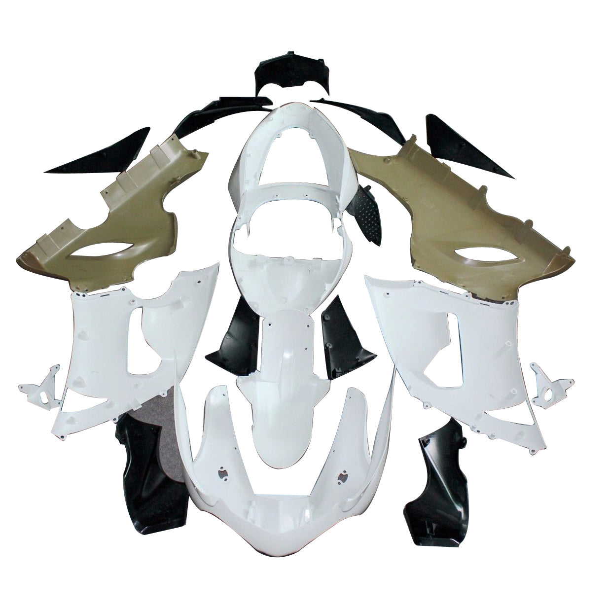 ZX6R 636 (2005-2006) Bodywork Fairing ABS Injection Molded Plastics Set 32 Color Generic