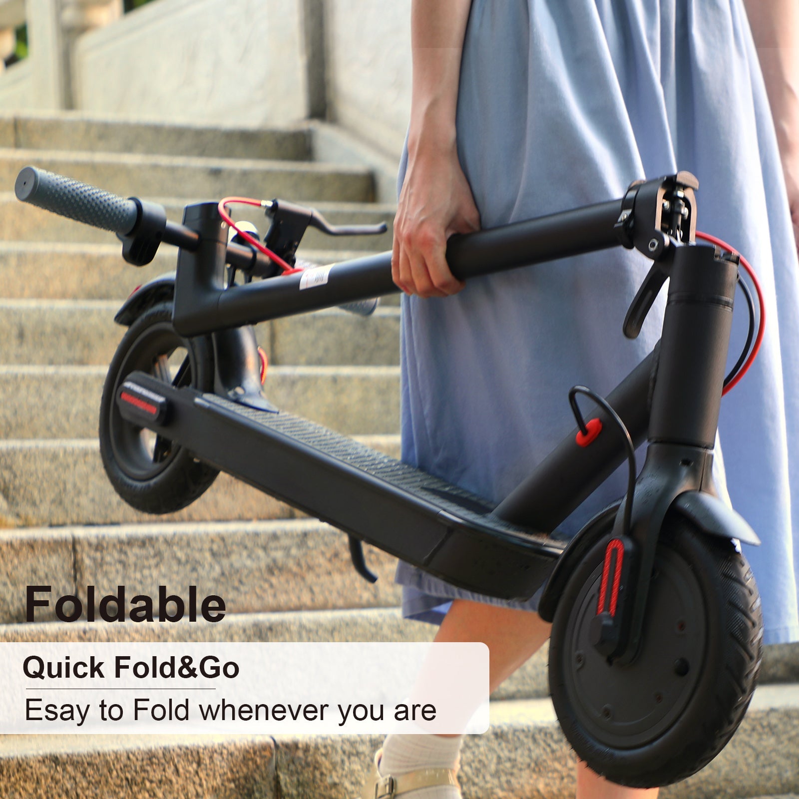 8.5" Folding Electric Scooter With app 350W 35KM Range 30km/h City Commute