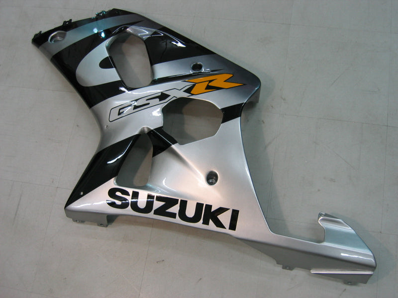 Fairings 2000-2002 سوزوكي GSXR 1000 فضي وأسود عام