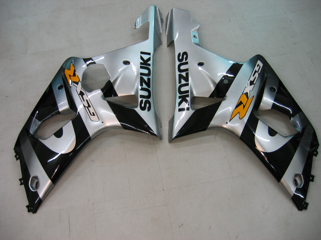 Fairings 2000-2002 سوزوكي GSXR 1000 فضي وأسود عام