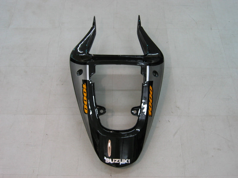 Carenados 2000-2002 Suzuki GSXR 1000 Plata y Negro Genérico