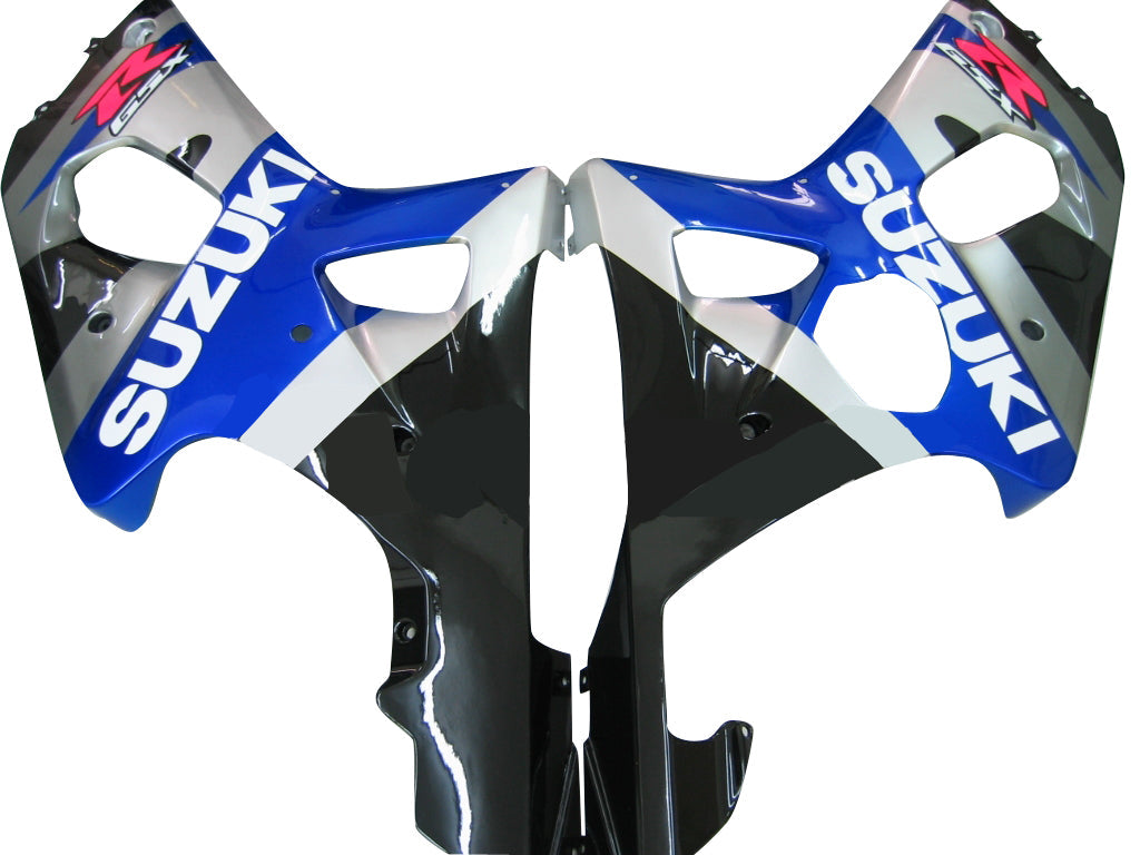 Fairings 2000-2002 سوزوكي GSXR 1000 فضي أزرق أسود GSXR عام