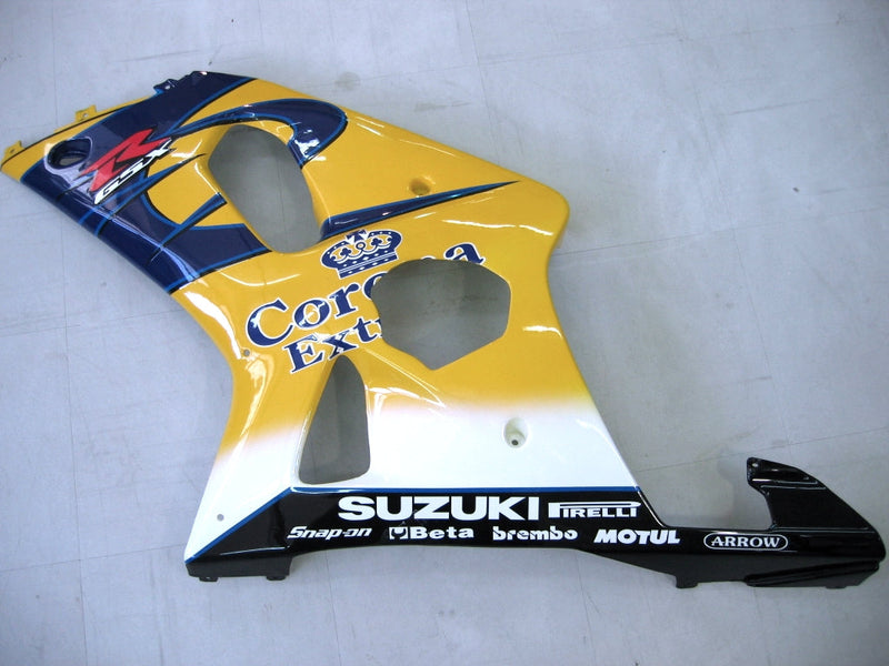 Carenados 2000-2002 Suzuki GSXR 1000 Amarillo y Azul Corona GSXR Genérico