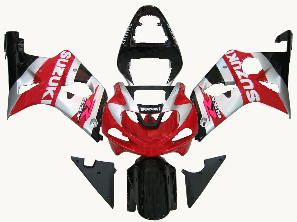 Fairings 2000-2002 سوزوكي GSXR 1000 أسود وأحمر GSXR عام