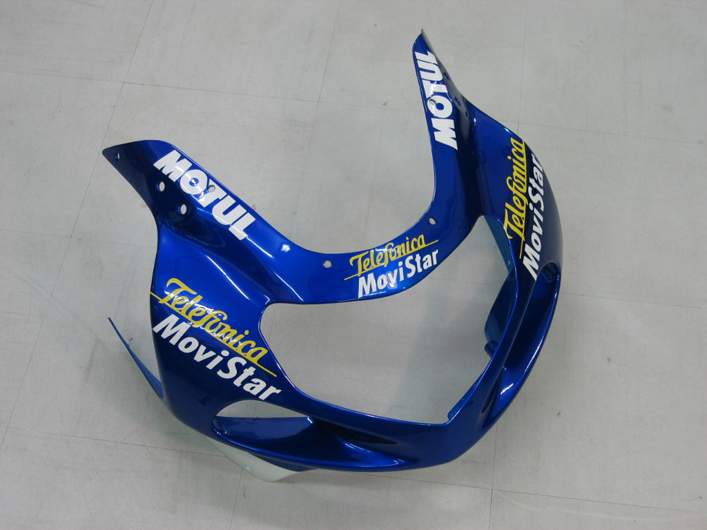 Fairings 2000-2002 سوزوكي GSXR 1000 أزرق موفيستار Generic