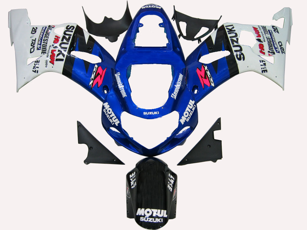 Fairings 2000-2002 Suzuki GSXR 1000 Blue & White Motul  Generic