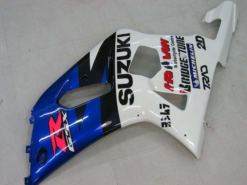 Fairings 2000-2002 سوزوكي GSXR 1000 أزرق وأبيض Motul Generic