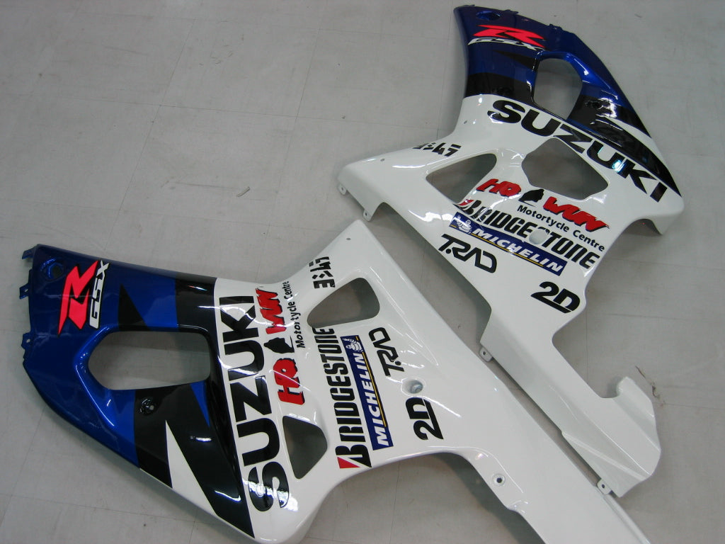 Fairings 2000-2002 سوزوكي GSXR 1000 أزرق وأبيض Motul Generic