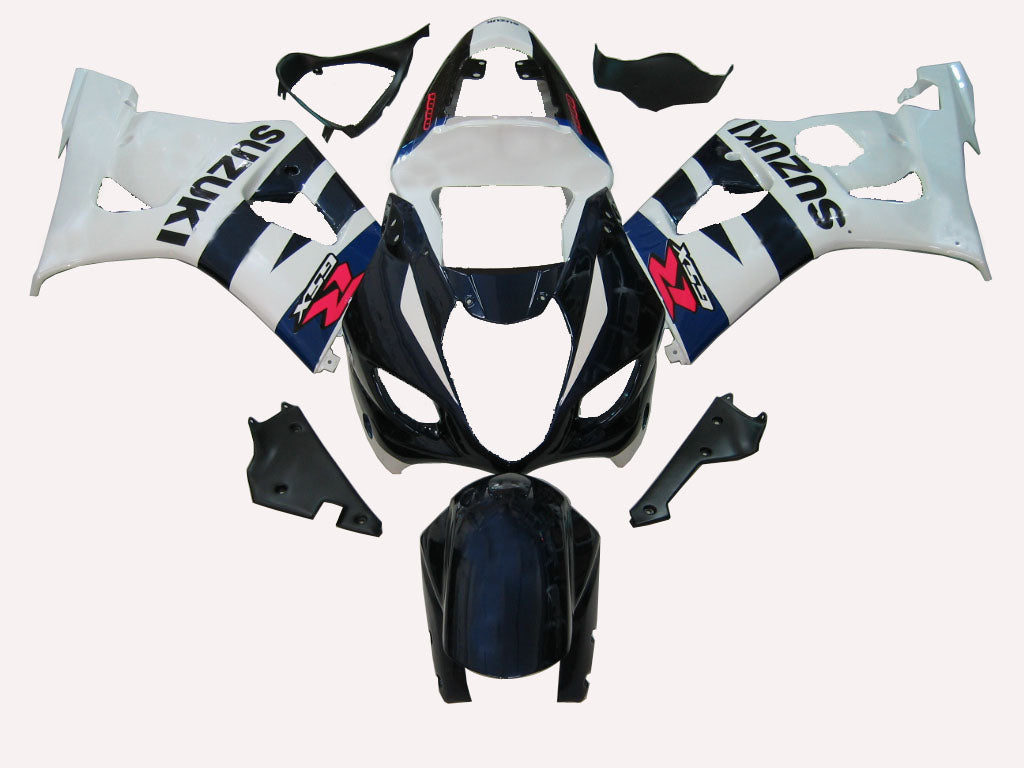 Fairings 2003-2004 سوزوكي GSXR 1000 أبيض وأزرق GSXR عام