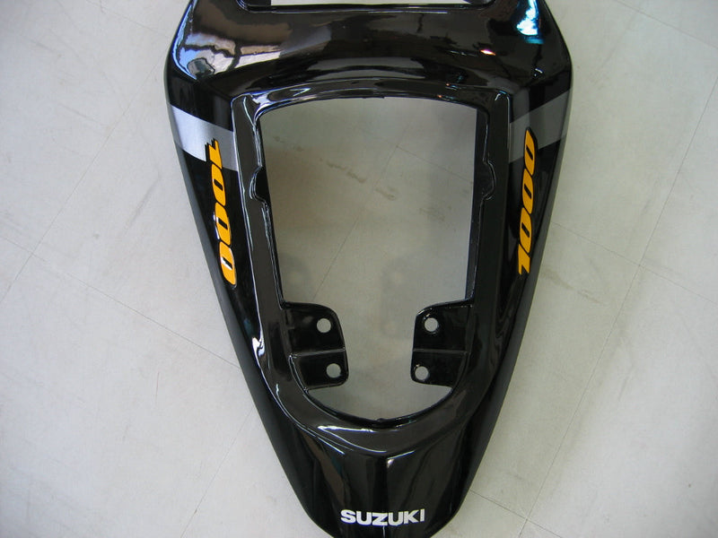 Carenados 2003-2004 Suzuki GSXR 1000 Plata y Negro GSXR Genérico