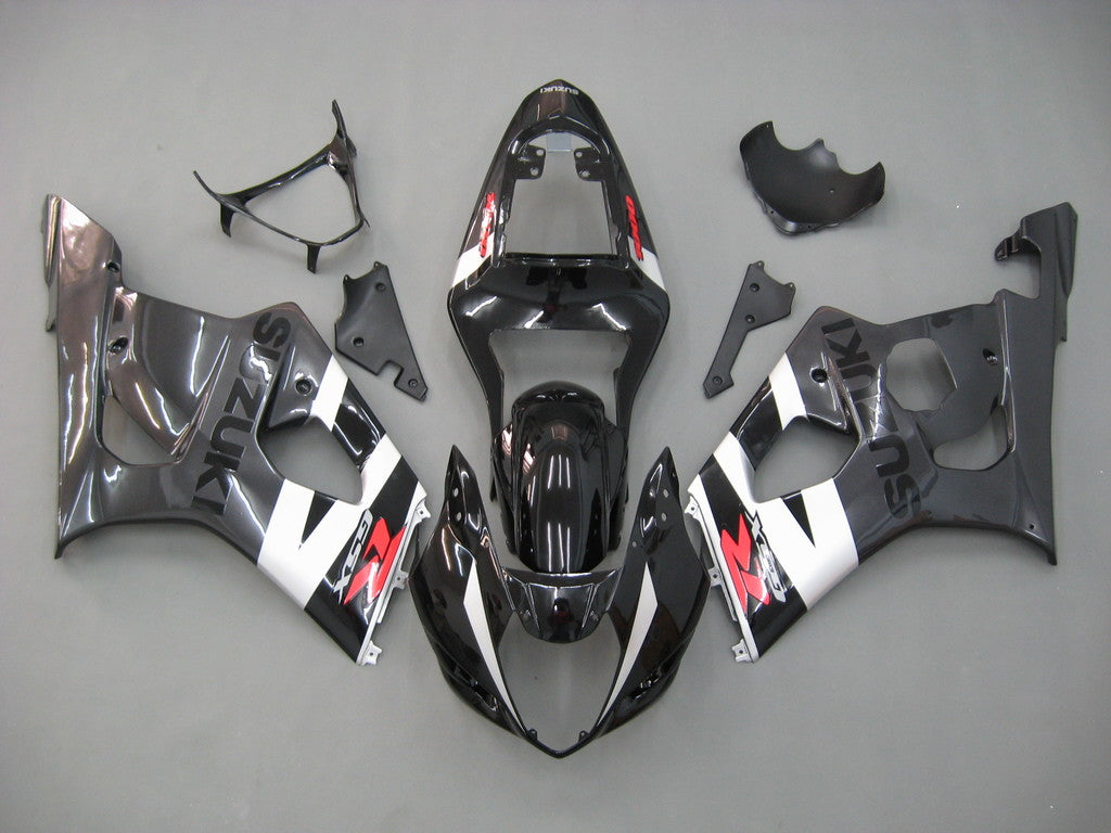 Fairings 2003-2004 سوزوكي GSXR 1000 أبيض وأسود GSXR عام