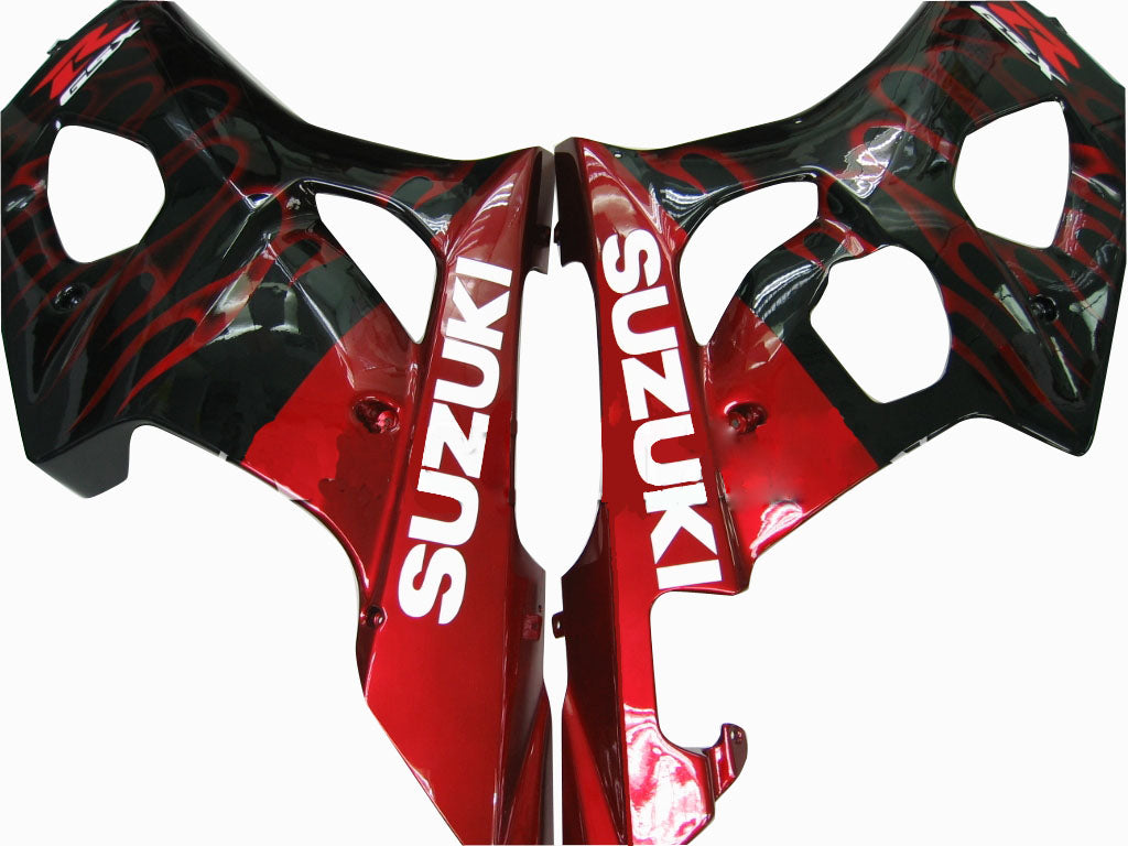 Fairings 2003-2004 Suzuki GSXR 1000 Black & Red Flame  Generic