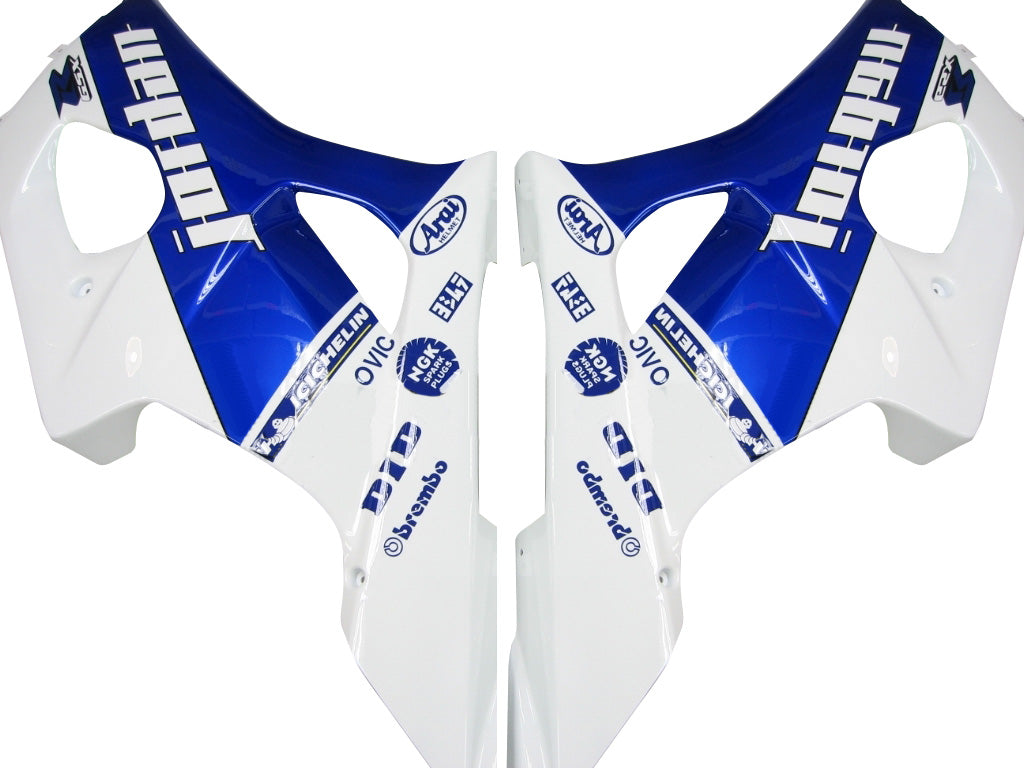 Fairings 2003-2004 Suzuki GSXR 1000 White & Blue Jordan   Generic