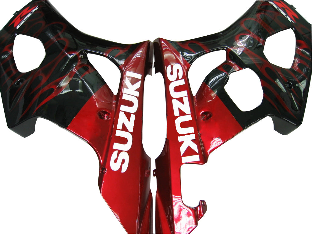 Fairings 2003-2004 Suzuki GSXR 1000 Black & Red Flame Suzuki  Generic