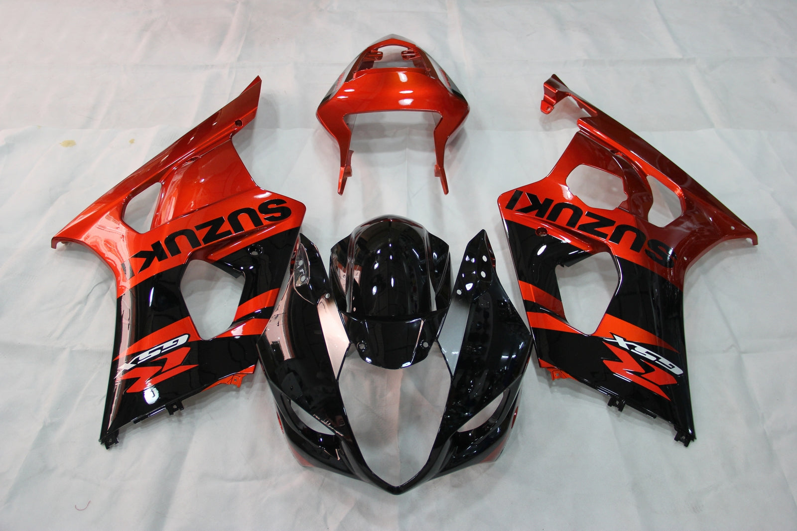 Fairings 2003-2004 Suzuki GSXR 1000 Black Red GSXR  Generic