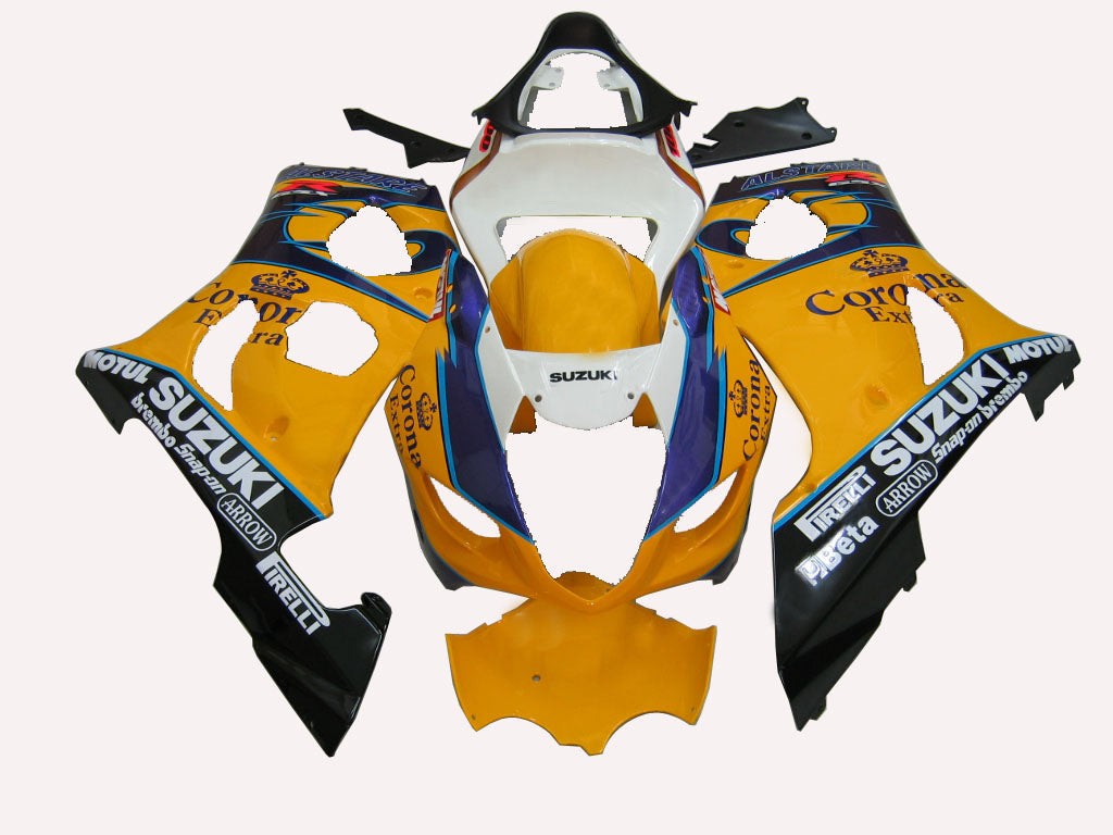 Fairings 2003-2004 Suzuki GSXR 1000 Yellow & White Corona  Generic