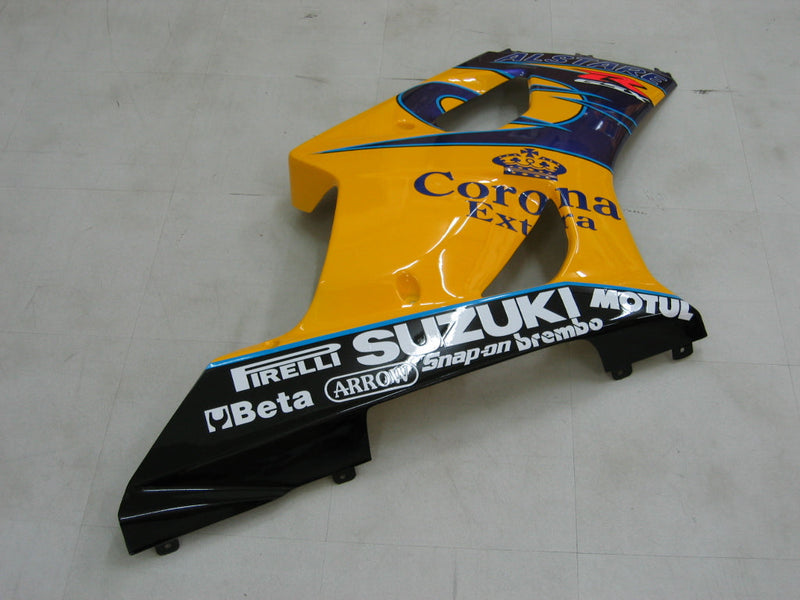 Carenados 2003-2004 Suzuki GSXR 1000 Amarillo y Blanco Corona Genérico