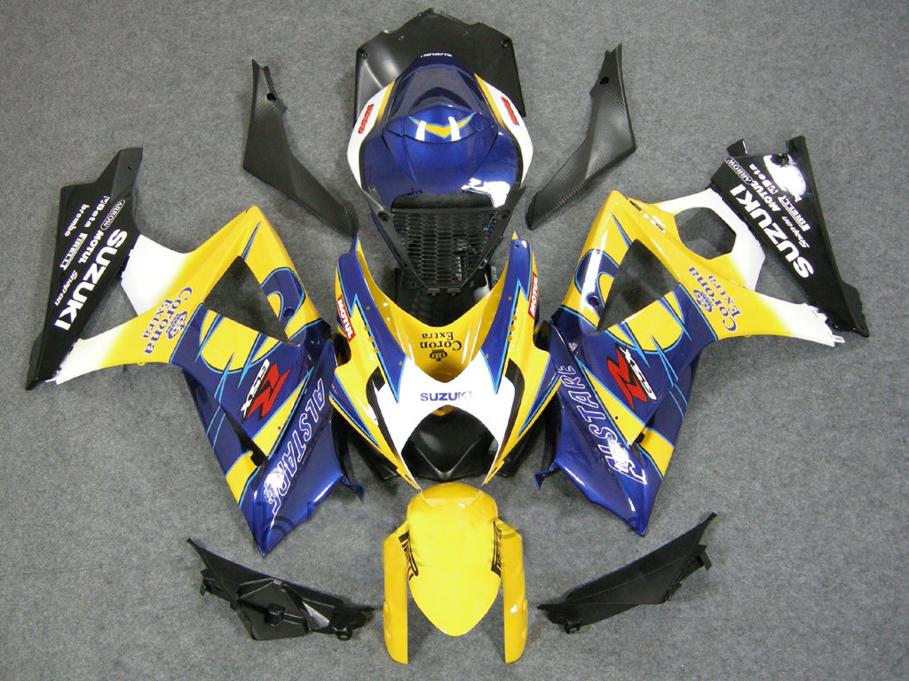 Fairings 2007-2008 Suzuki GSXR 1000 Yellow & Blue Alstare  Generic